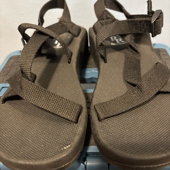 River Rapids Women's Black Strap Sandals - Picture 4 of 5